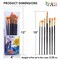 Paint Brush Set for Acrylic Watercolor Oil Gouache Art Brushes ( Black Handle )